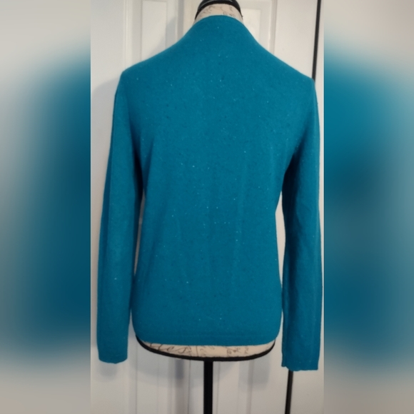 TWIN-SET Lands End cashmere sweaters set S and PS greenish teal - Picture 11 of 12